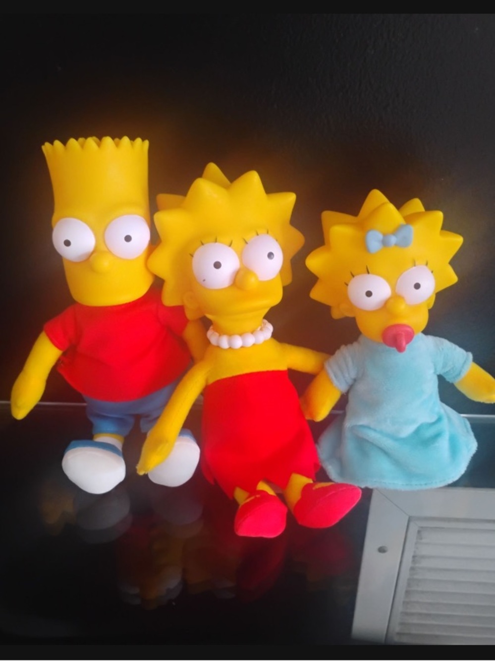 Yellow Plush Kids Toy - Bart, Lisa & Maggie Set